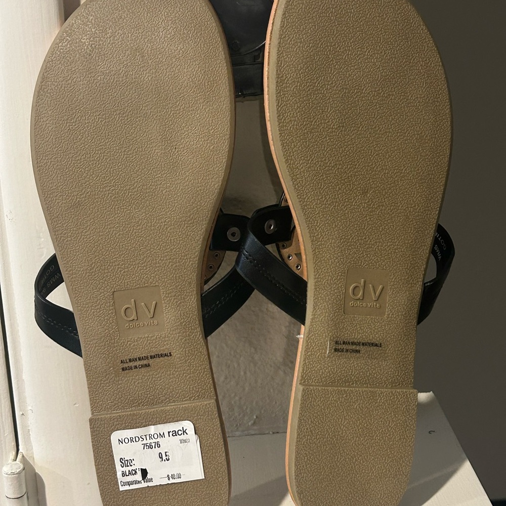 Dolce Vita Gotie Black Sandal Shoes Size 9.5M Sandals NWOB - Picture 2 of 3